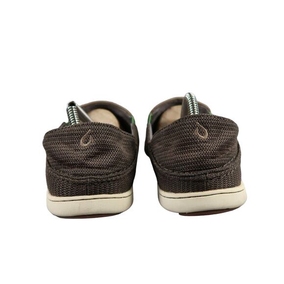 OluKai Shoes Mens 9 Casual Slip On Mesh Nohea Loafer Brown Slide Comfort Active - Picture 5 of 12